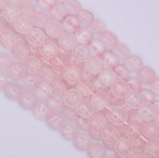 ROSE QUARTZ 8MM FLAT