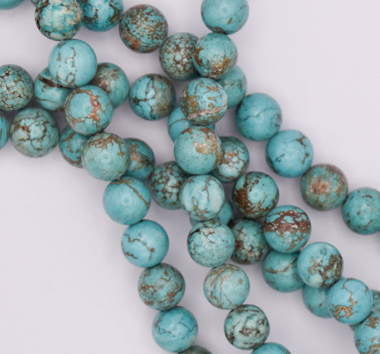 TURQUOISE ROUND ~7-8MM