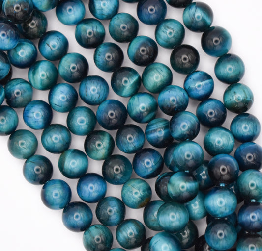 BLUE TIGER'S EYE ROUND ~8.5MM