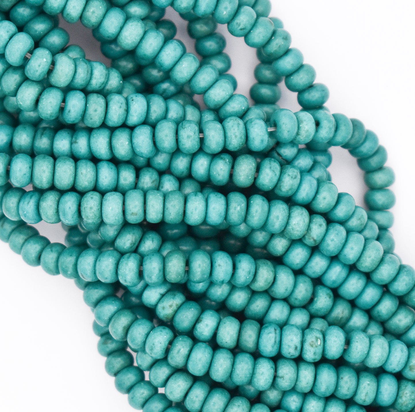 DYED TEAL 3X6MM RONDELLE