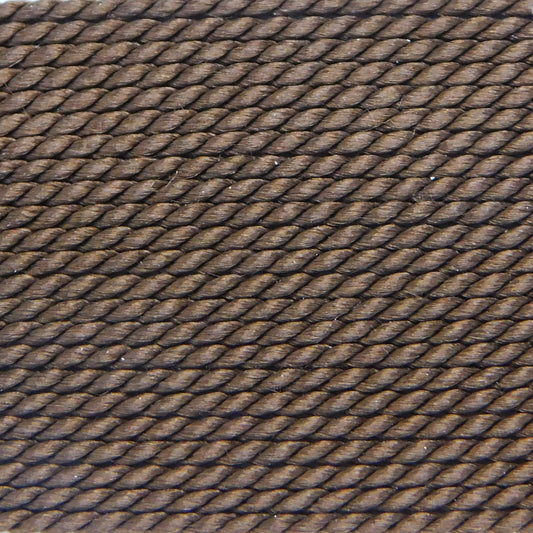 GRIFFIN SILK BEAD CORD - BROWN