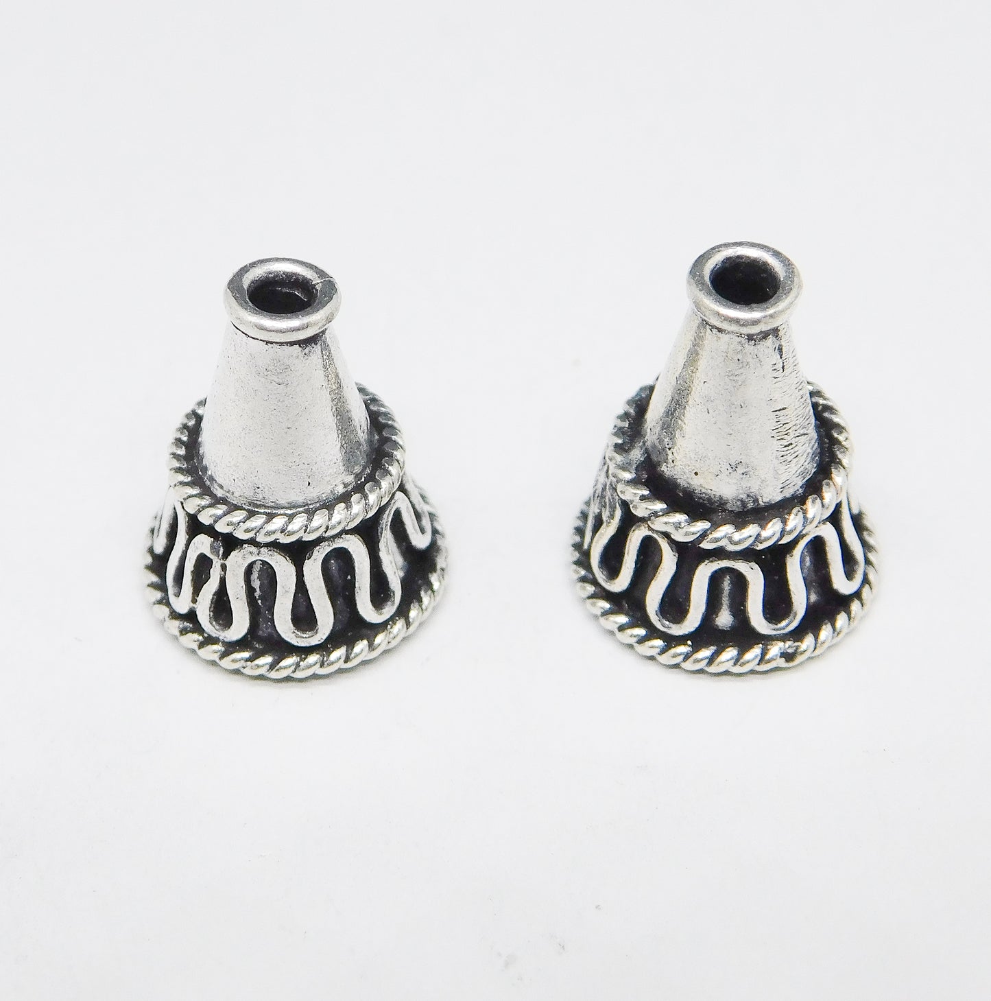 BALI STYLE CONE BEADS 8x15MM