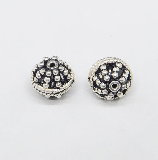 BALI STYLE OVAL BEADS 8MM
