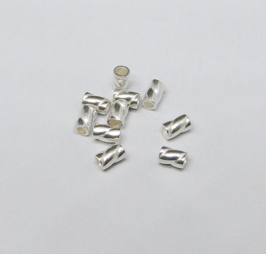 CRIMP BEADS 2x3MM TWIST
