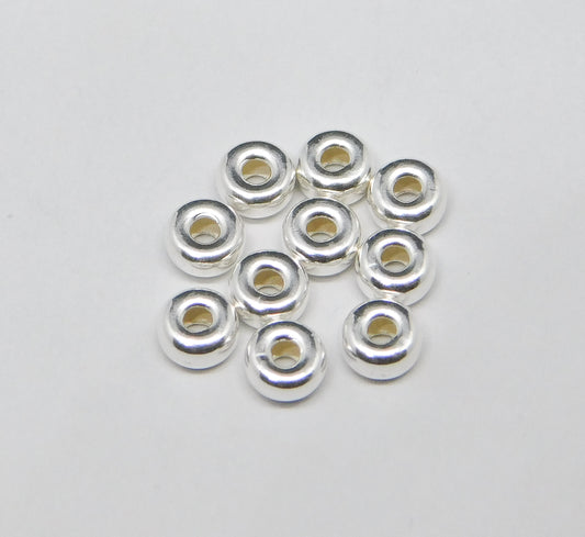 BRIGHT RONDELLE BEADS 4MM