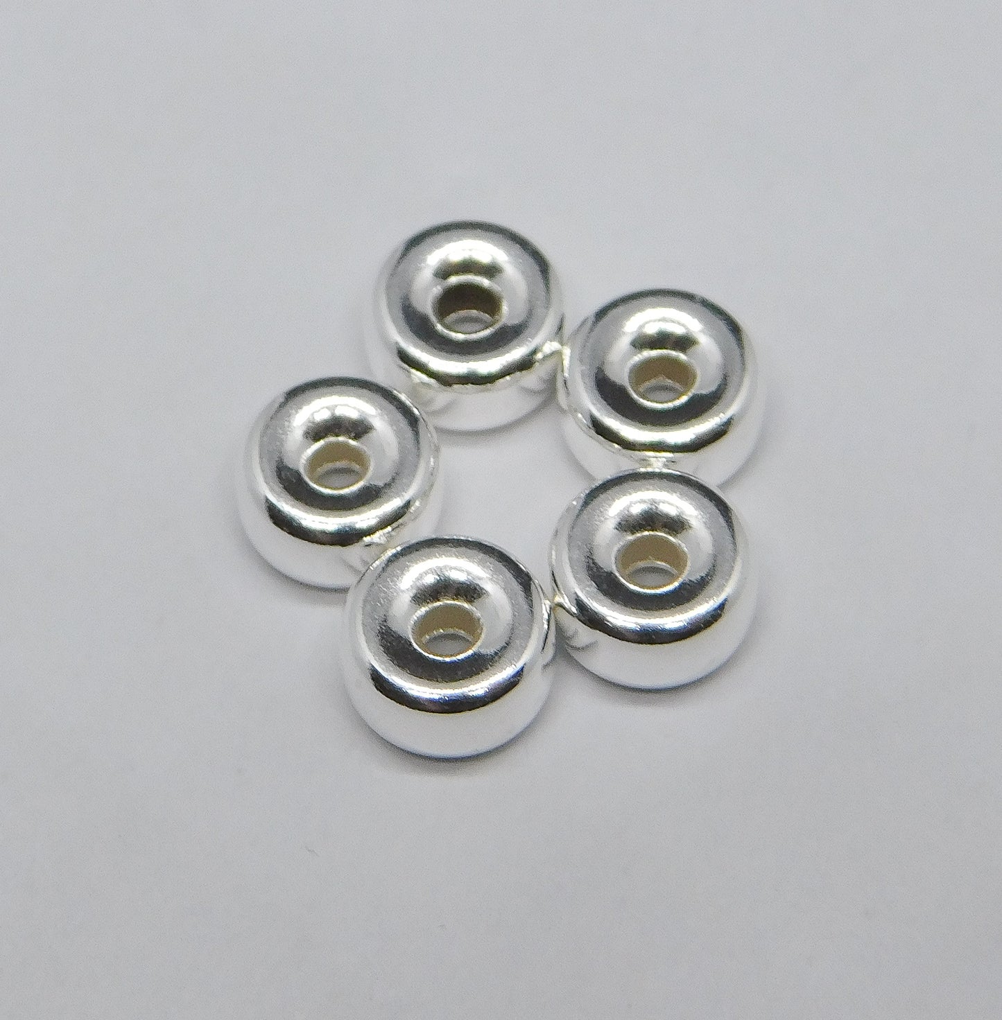 BRIGHT RONDELLE BEADS 6MM