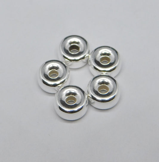 BRIGHT RONDELLE BEADS 6MM