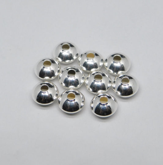 BRIGHT SAUCER BEADS 6MM LIGHTWEIGHT