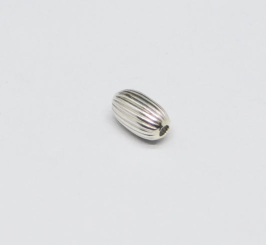 CORRUGATED OVAL BEAD 4x6MM