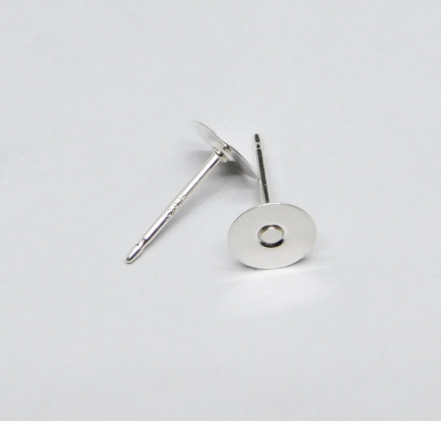 EARRING POST WITH FLAT PAD