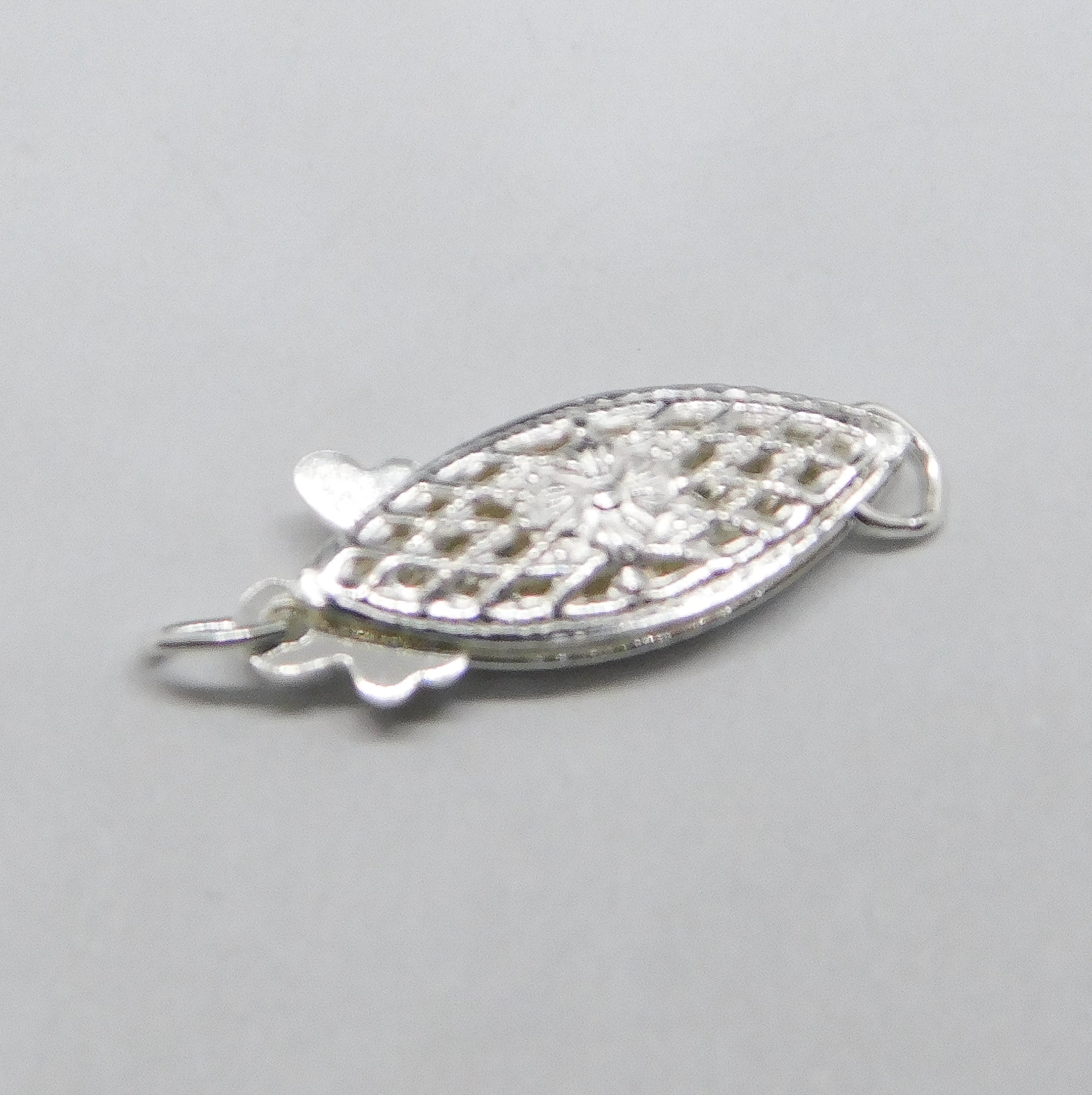 filigree oval fish hook FILIGREE CLASP OVAL FISH HOOK – GemshowToGo
