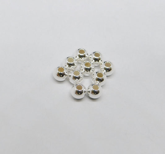 BRIGHT ROUND BEADS 2.5MM