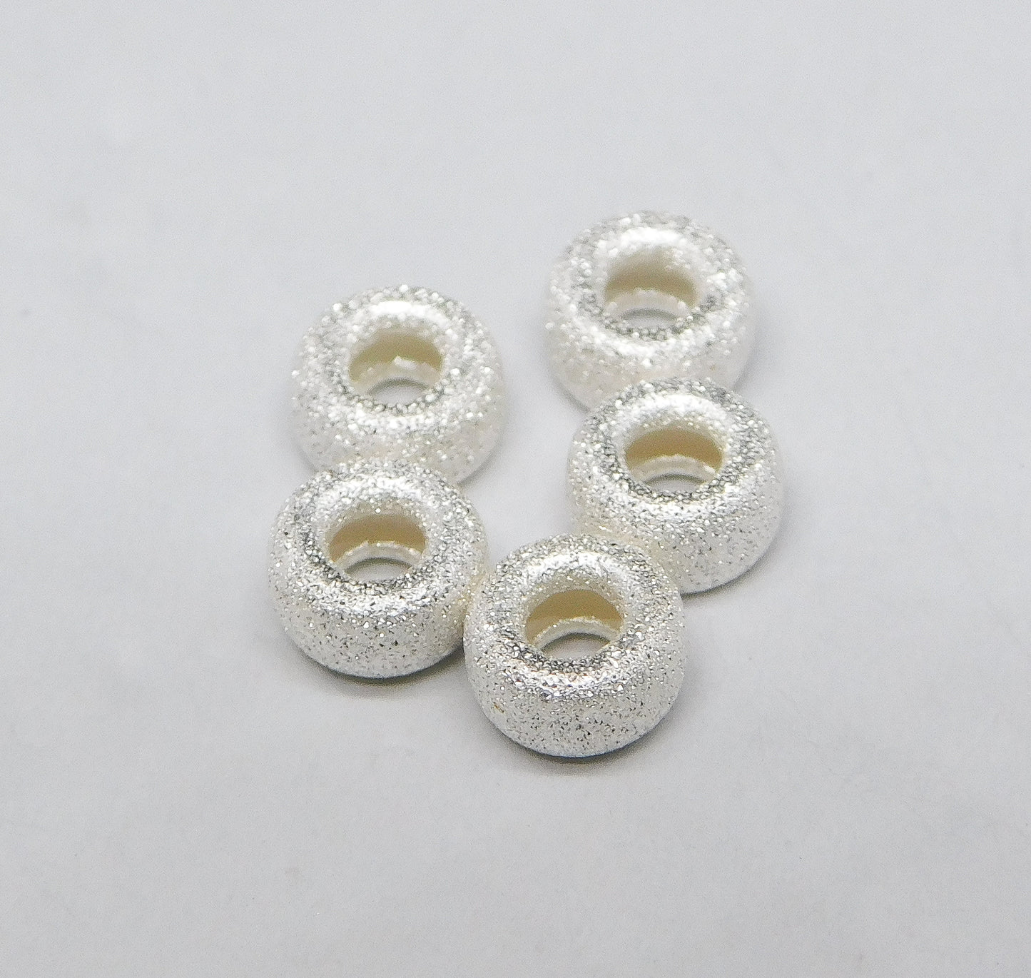 STARDUST RONDELLE BEADS 5MM