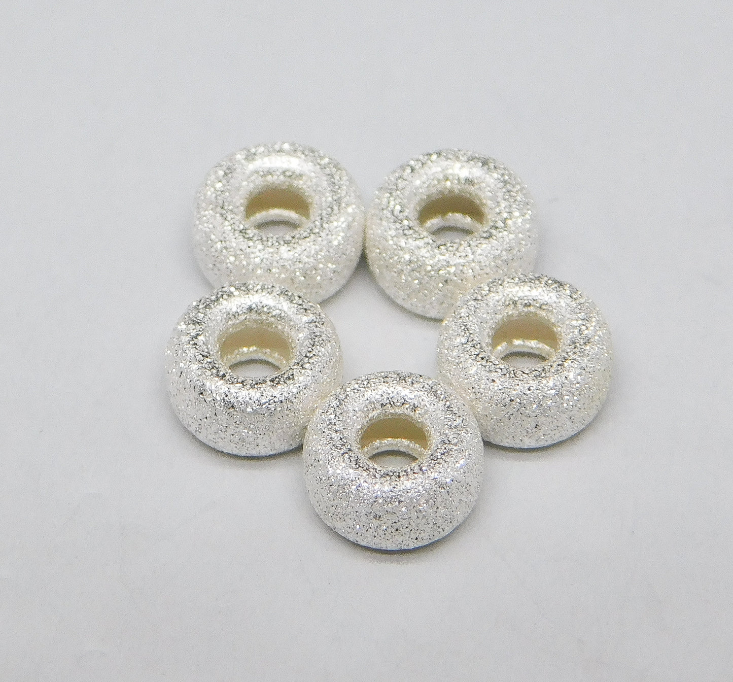 STARDUST RONDELLE BEADS 6MM