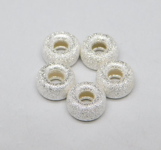 STARDUST RONDELLE BEADS 6MM
