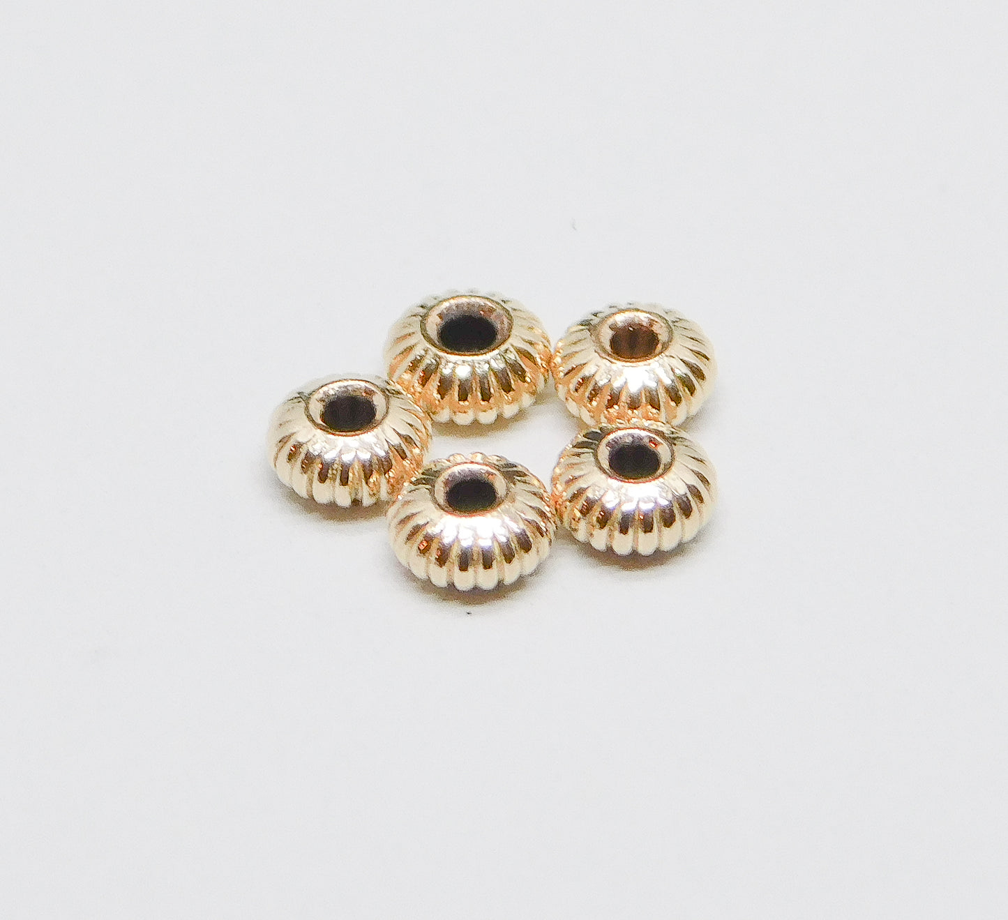 CORRUGATED SAUCER BEADS 2MM