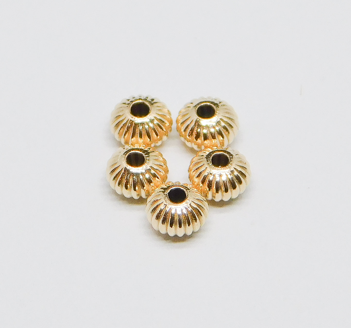 CORRUGATED SAUCER BEADS 3MM