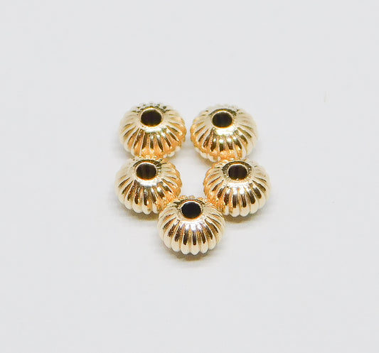 CORRUGATED SAUCER BEADS 3MM