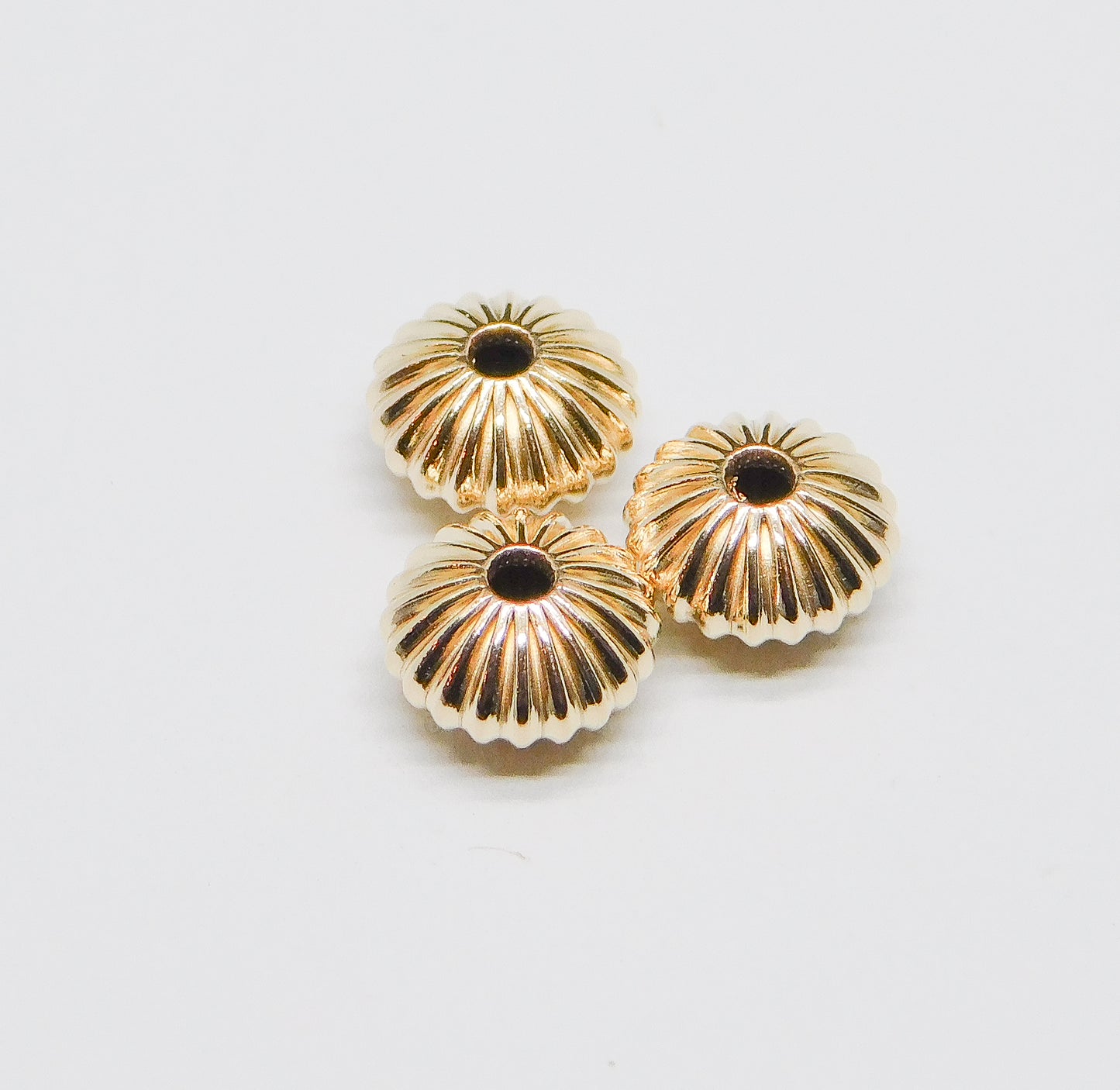 CORRUGATED SAUCED BEADS 6MM