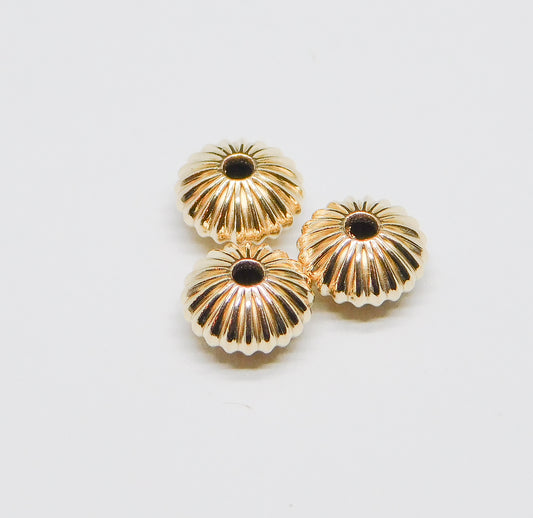 CORRUGATED SAUCED BEADS 6MM