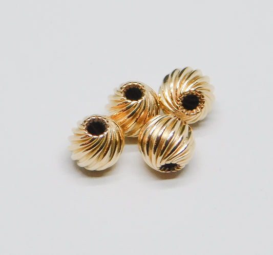 TWIST ROUND BEADS 5MM