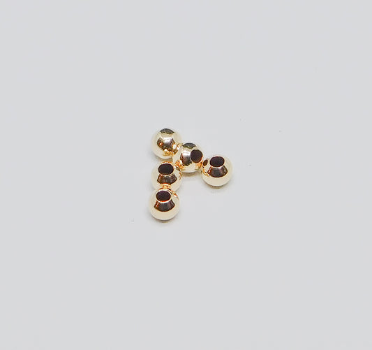 BRIGHT ROUND BEADS 2MM