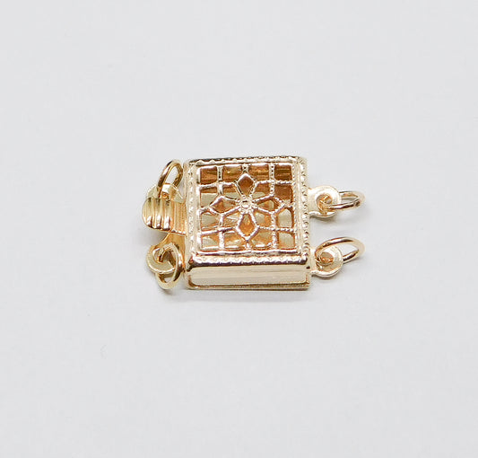 FILIGREE CLASP SQUARE 2-STRAND