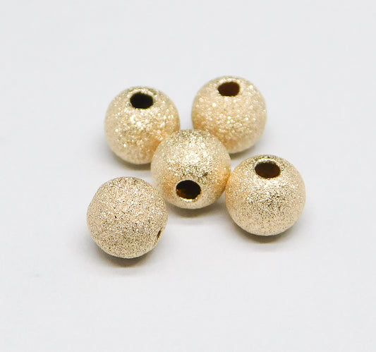 STARDUST ROUND BEADS 5MM