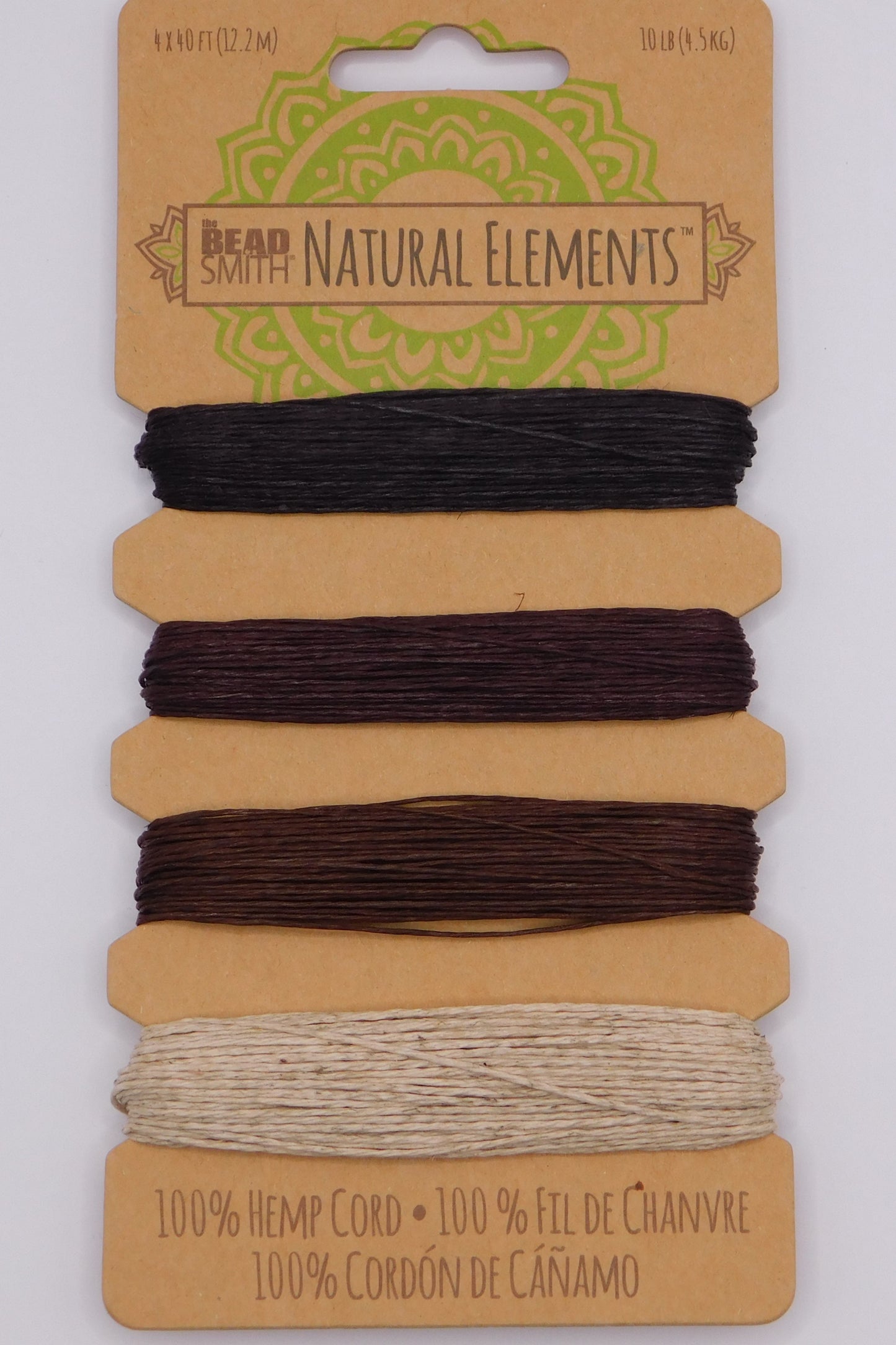 HEMP CORD NEUTRAL COLORS - .55MM