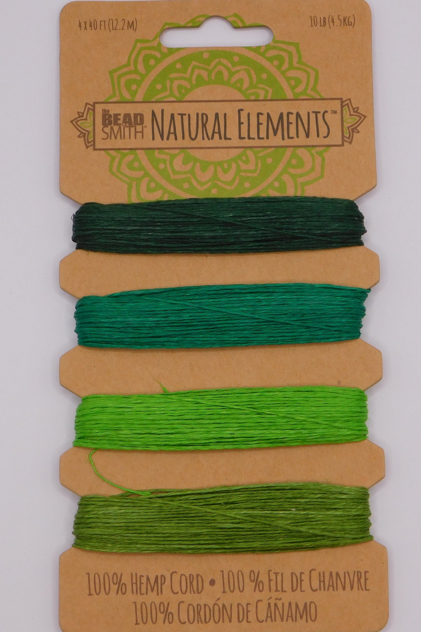 HEMP CORD EMERALD SHADES - .55MM