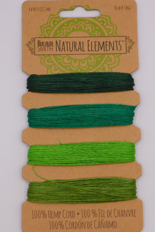 HEMP CORD EMERALD SHADES - .55MM