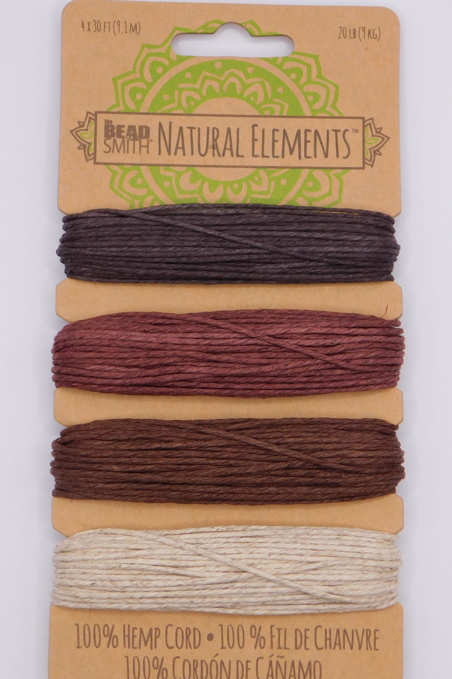 HEMP CORD BRONZE SHADES - 1MM