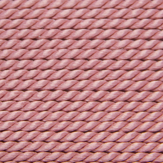 GRIFFIN SILK BEAD CORD - DARK PINK