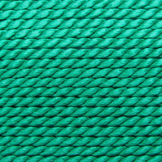 GRIFFIN SILK BEAD CORD - GREEN