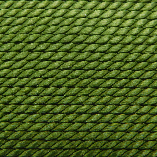 GRIFFIN SILK BEAD CORD - OLIVE