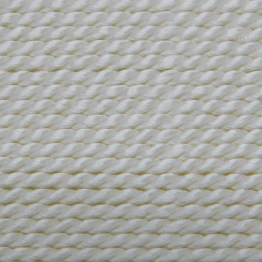 GRIFFIN SILK BEAD CORD - WHITE