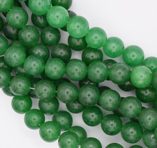 DYED GREEN JADE 13MM