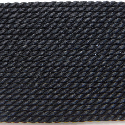 GRIFFIN SILK BEAD CORD - BLACK