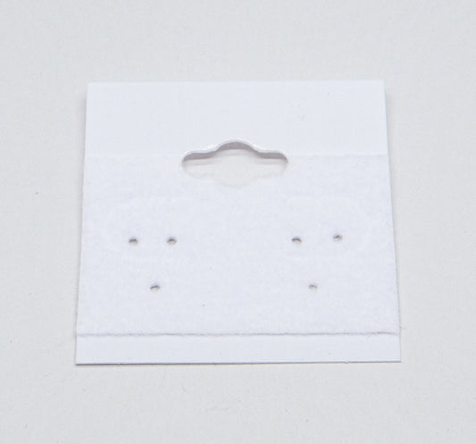WHITE EARRING CARDS - SMALL