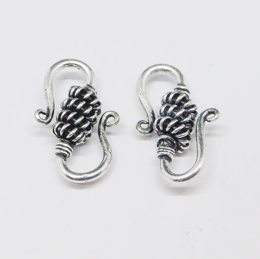 BALI STYLE S-HOOK CLASP 8x22MM
