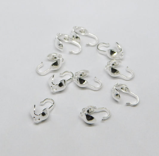 BEAD TIPS 3.4MM CLAM SHELLS