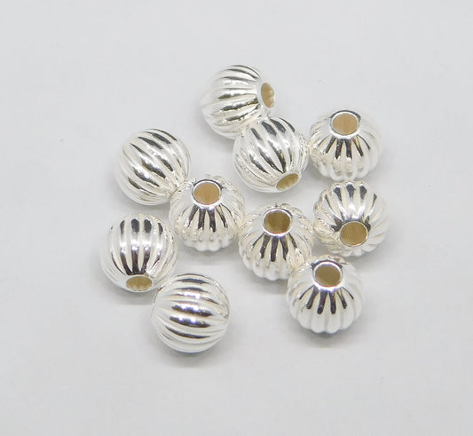 CORRUGATED ROUND BEADS 5MM LIGHT WEIGHT