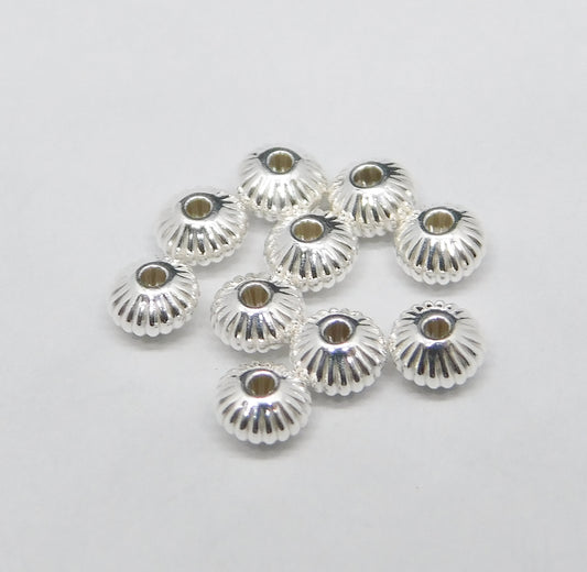 CORRUGATED SAUCER BEADS 3MM