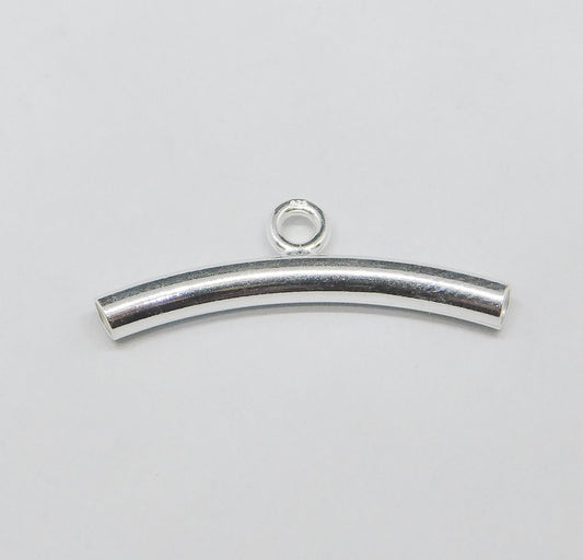 CURVED TUBE WITH RING 3x25MM