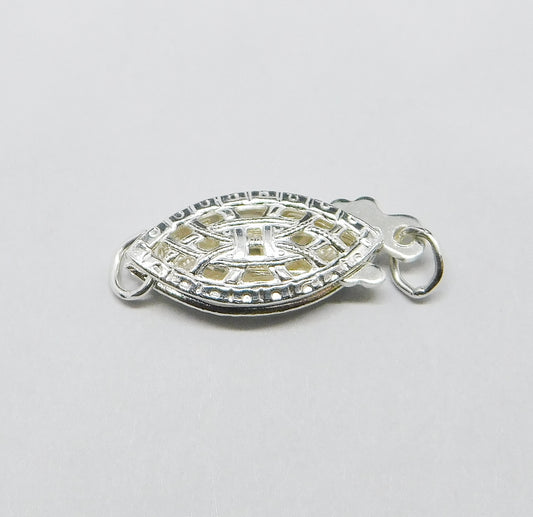 FILIGREE CLASP OVAL FISH HOOK