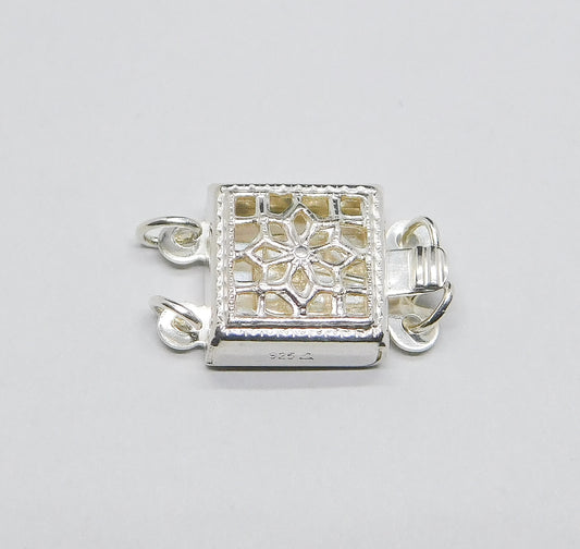 FILIGREE CLASP SQUARE 2-STRAND