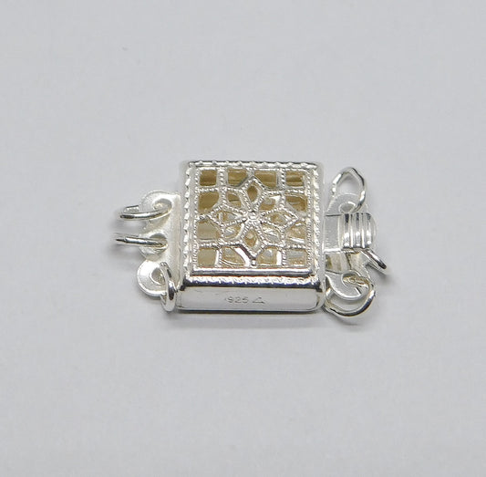 FILIGREE CLASP SQUARE 3-STRAND