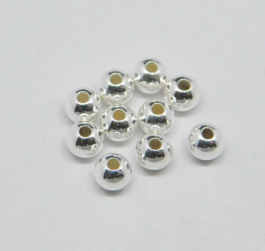 BRIGHT ROUND BEADS 3MM