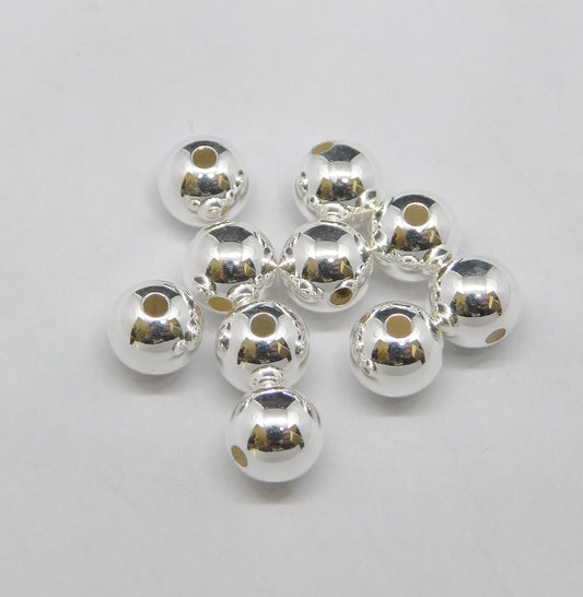 BRIGHT ROUND BEADS 4MM