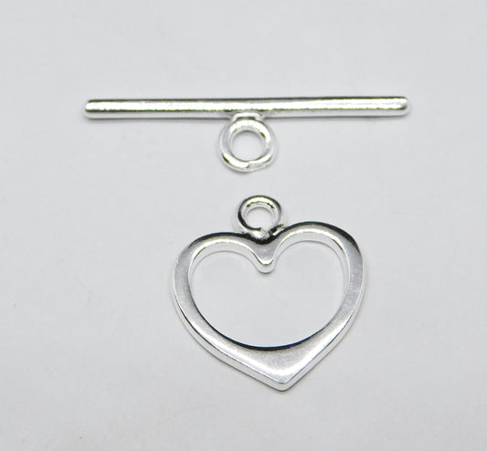 HEART TOGGLE CLASP 15MM